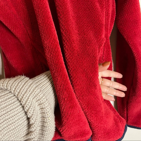 Patagonia | Women’s Re-Tool Snap Fuzzy Red Pullover Size: Medium - Picture 4 of 9